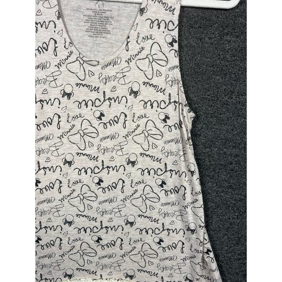 Disney World Minnie Mouse Dress Girls Size L Sleeveless Tan Love - Picture 4 of 8